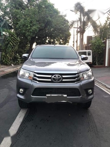 Grey Toyota Hilux 2016 for sale in Quezon City