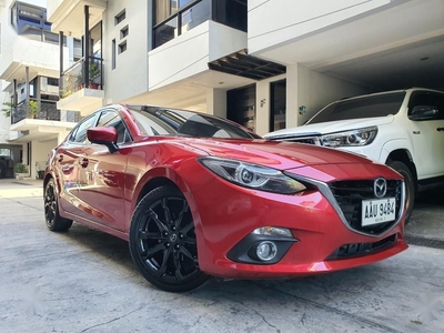 Red Mazda 3 2015 for sale in Quezon