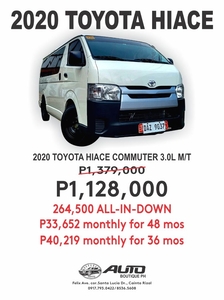 Sell White 2020 Toyota Hiace in Cainta