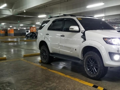 Selling Pearl White Toyota Fortuner 2015 in Baguio