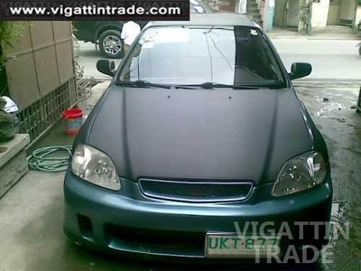 1996 Honda Civic Carbon Fiber Hood Sound Set Up Blue -at