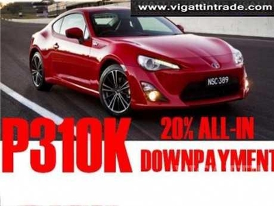 2013 Toyota 86 AT P310K 20% D.P