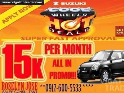 Brand New Suzuki Swift Best Deal Fast Approval 2013