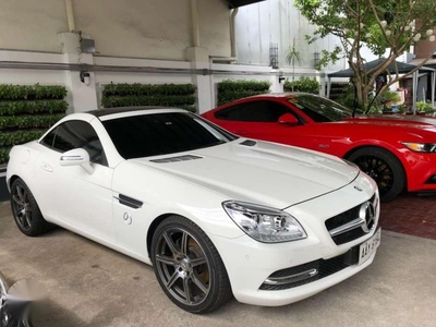 Mercedes Benz SLK 2014 AT White Coupe For Sale