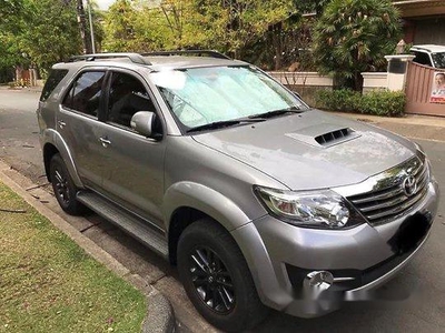 Grey Toyota Fortuner 2015 Automatic Diesel for sale