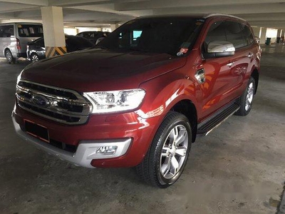 Red Ford Everest 2016 at 40000 for sale in General Salipada K. Pendatun
