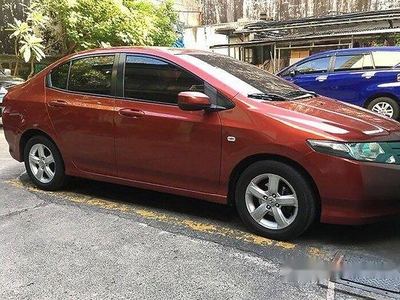 Red Honda City 2009 at 94000 km for sale