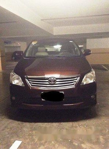Sell Brown 2014 Toyota Innova Automatic Gasoline at 114000 km