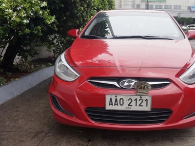 Selling Red Hyundai Accent 2014 Hatchback Automatic Diesel in Manila