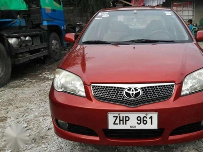 Toyota Vios 1.5G 2007 AT Red Sedan For Sale
