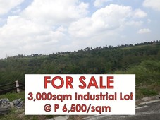 3,000sqm Industrial Lot for Sale at Sta. Rosa Laguna