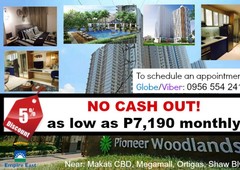 7K monthly NO CASHOUT Condo in Mandaluyong Pioneer Woodlands