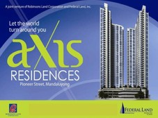 Axis Residences located at Pioneer St., Mandaluyong City