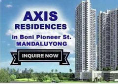 Preselling Condo at Axis Residences zero Interest for 4 yrs