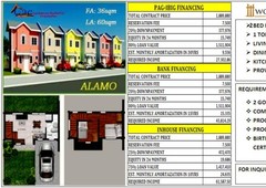 WOODSIDE SUBDIVISION TOWNHOUSES OR SINGLE-ATTACHED HOMES FOR SALE LOCATED IN TANZA, CAVITE!!!