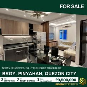 4-STOREY FULLY FURNISHED TOWNHOUSE FOR SALE IN QUEZON CITY
