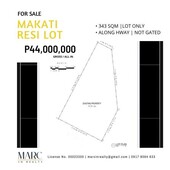 343sqm Residential Lot in Makati (Along the Highway)