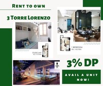 3 TORRE LORENZO for only 3% Downpayment to Move In!