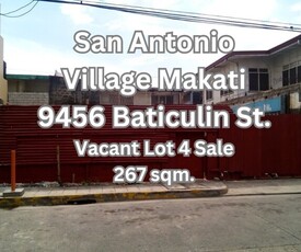 Lot For Sale In San Antonio, Makati