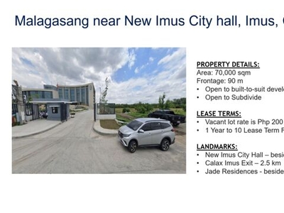 Lot For Rent In Malagasang I-d, Imus