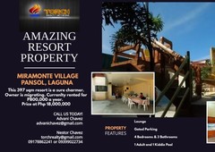 Amazing Resort Property in Miramonte Village, Pansol, Laguna