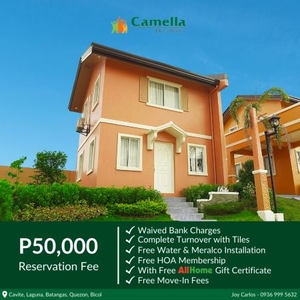 2-Bedroom House and Lot in Cabuyao Laguna RFO Ready for Occupancy