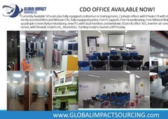 Turn Key nicely outfitted and decorated 50 Seat BPO office fully equipped, conf room, pantry 24/7 seat lease