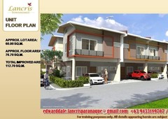 TOWNHOUSE IN PARANAQUE CITY - LANCRIS TOWNHOMES