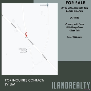 Lot For Sale In Caingin, San Rafael