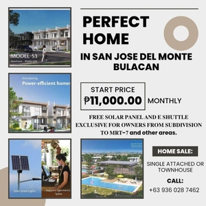 House and lot for sale in San Jose Del Monte Bulacan
