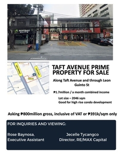 Lot For Sale In Taft, Manila