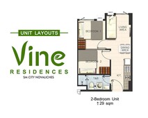 2 Bedroom Condo unit for rent in Vine Residences Quezon City Philippines