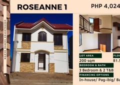 3BR 2T&B House and Lot for Sale (Roseanne 1)