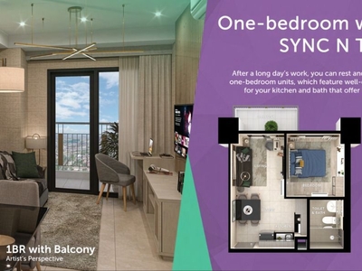 1 bedroom condo for sale at sync towers bagong ilog pasig city near bgc taguig on Carousell
