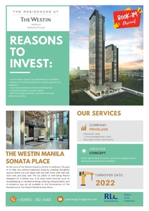 1 Bedroom condo for sale at The Residences at Westin Manila Sonata on Carousell