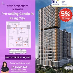 1 Bedroom condo for sale in Sync Residences Pasig city on Carousell