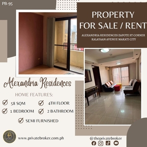 1 Bedroom Unit For Rent / For Sale at Alexandria Residences on Carousell