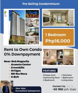 16k Mo. No Downpayment 1BR Rent to Own Condo in San Juan Manila Stab Mesa Cubao Ortigas Preselling on Carousell