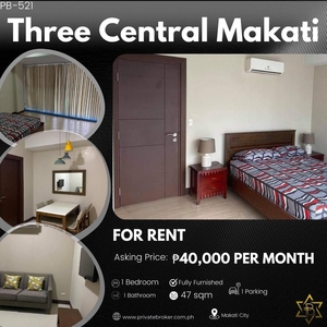 1BR Unit For Rent at Three Central Makati on Carousell