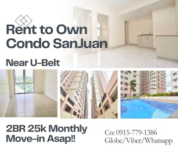2 bedroom Condo 25K monthly Rfo move in ready Rent to Own Condo San Juan Little Baguio Terraces near Greenhills Sta Mesa QC Cubao Mandaluyong on Carousell