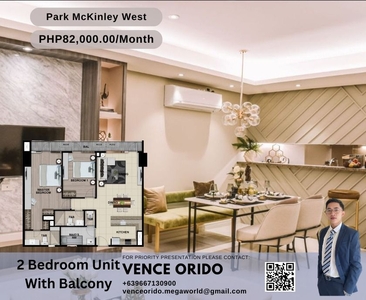 2 Bedroom Condo for Sale in McKinley West Taguig City on Carousell