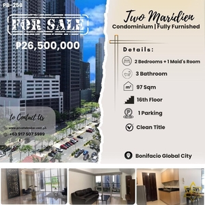 2 Bedroom with parking for sale at Two Maridien on Carousell