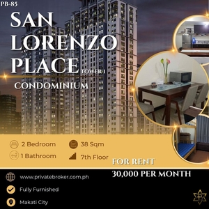 2 Bedrooms Fully Furnished For Rent at San Lorenzo Place Tower 1 on Carousell