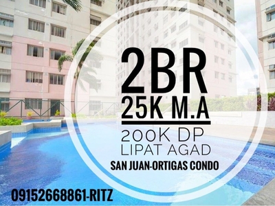 2BR 30sqm RFO! 200K DP 25k Monthly MOVE IN AGAD’ Rent to Own San Juan Condo Investment nr Makati MRT LRT Pasig Taguig Edsa Ayala Cubao Pureza Gilmore on Carousell
