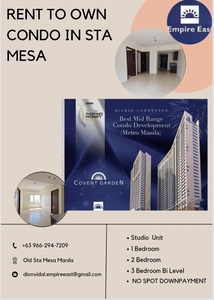2BR CONDO IN MANILA STA MESA RENT TO OWN NO DOWNPAYMENT FOR PRE SELLING 5% DP READY FOR OCCUPANCY NEAR UBELT ARANETA CENTER ORTIGAS on Carousell