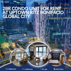 2BR Condo unit For Rent at Uptown Ritz Bonifacio Global City on Carousell