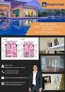 3BR Loft Condo In C5 Ortigas Rent to Own for As Low As 25k Monthly RFO on Carousell