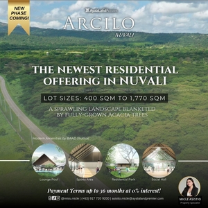 400sqm Nuvali Lot For Sale Installment @ 0% Interest! Arcilo Ayala Land Premier on Carousell