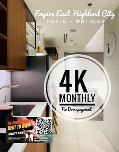 4K MONTHLY RENT TO OWN PASIG EAST ORTIGAS CAINTA LRT CUBAO on Carousell