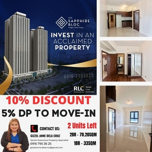 10% DP to Move-in Affordable 1 bedroom RFO Condo For Sale in Ortigas Pasig At Sapphire Bloc on Carousell